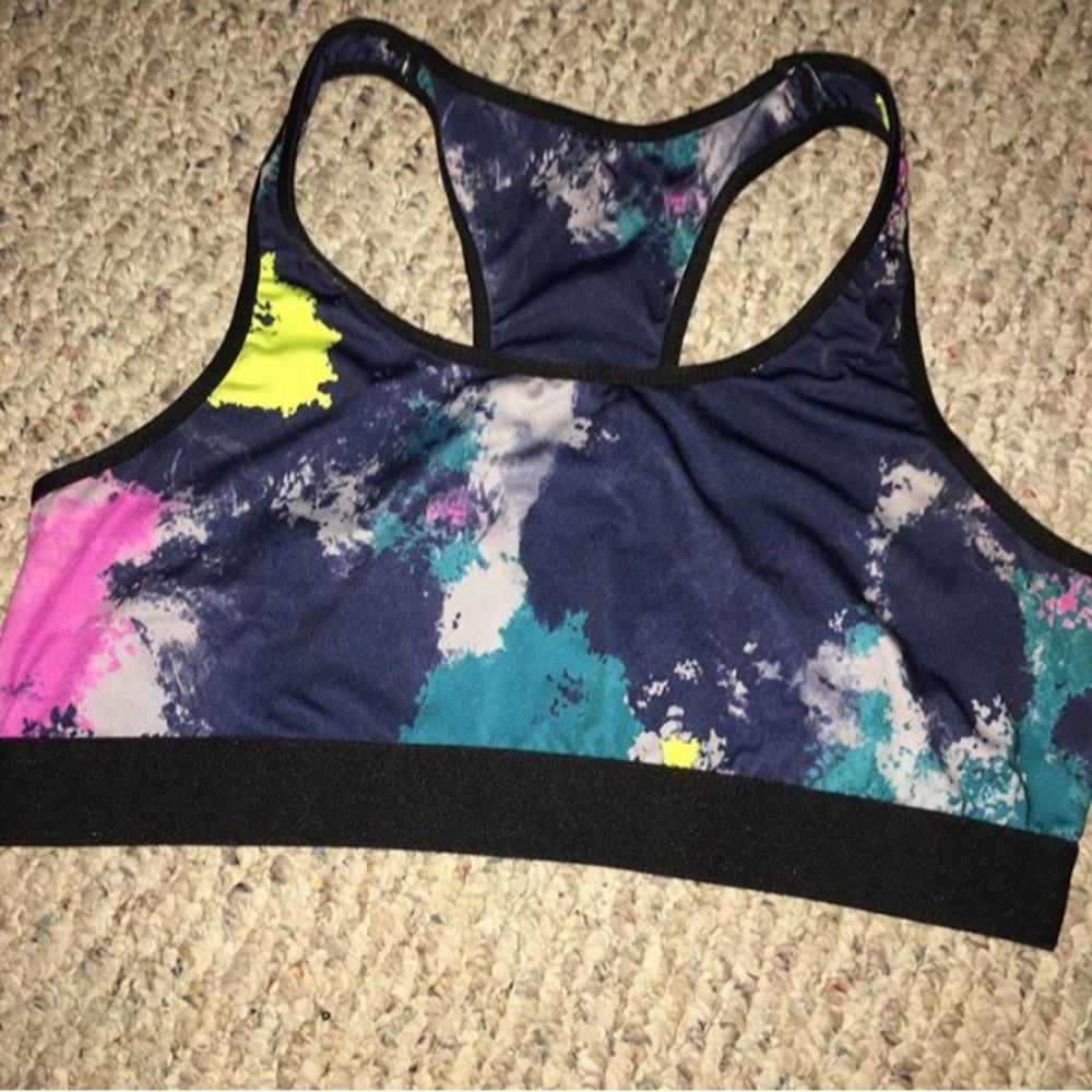 Colorful sports bra